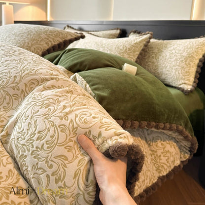 Embossed Velvet Bedding Set