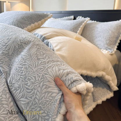 Embossed Velvet Bedding Set